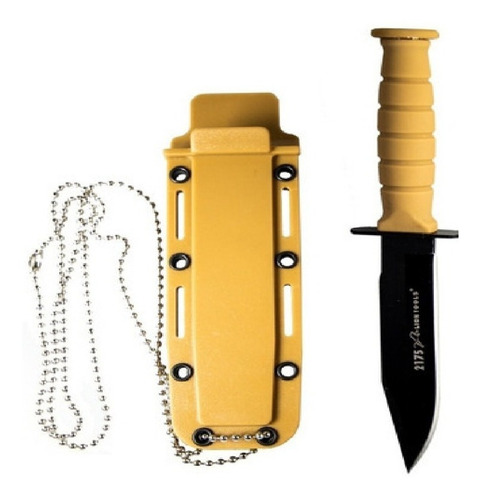 Cuchillo Monte Mini Con Cadena 2175 +funda Negro  + Envio 