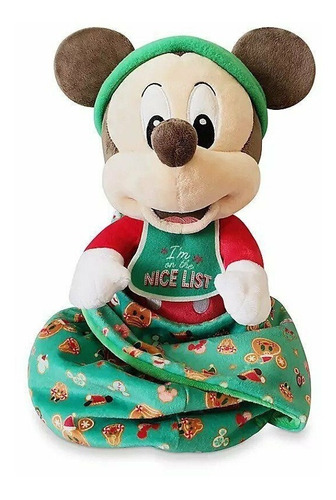 Peluche Mickey Mouse Bebe 26cm Disney Store Con Manta