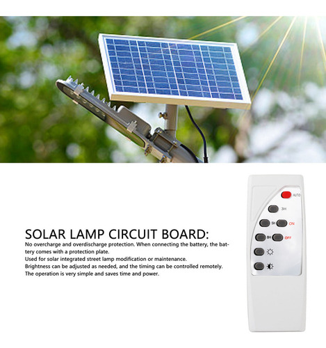 2025 Placa De Circuito De Luz Solar Con Brillo Ajustable,