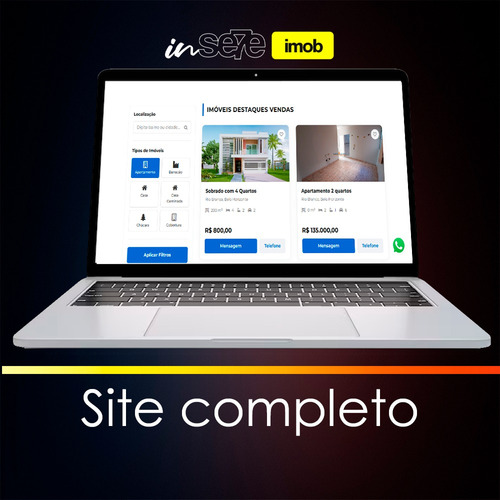 Site,crm, Gestão E Vendas Imobiliária