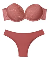 Comprar Kit 3 Conjuntos Microfibra Cu002F Renda Lingerie Luxo Atacado 