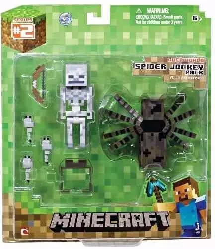 Bonecos Minecraft Aranha e Alex Original Jazwares