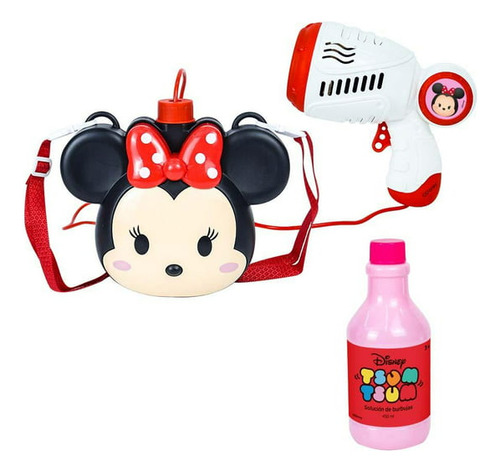 Lanzador De Burbujas Minnie Con Bolsa Para Niños