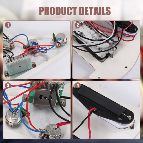 Pickguard Para Guitarra Eléctrica, Cargadas, Precableadas, S