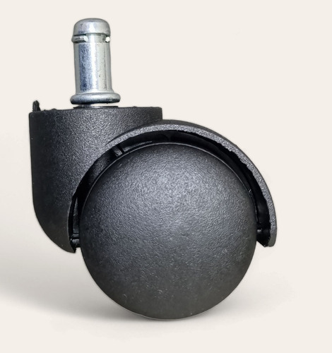 5 Ruedas De Nylon 50mm Con Perno 11mm Para Sillón Oficina Ruedas Negra