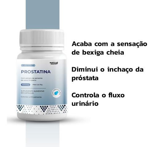 2 Potes De Prostatina - 120 Cápsulas - Envio Imediato Sem Sabor