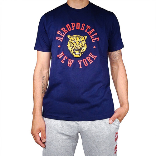 Remera Aeropostale Manga Corta Tiger Circle Hombre