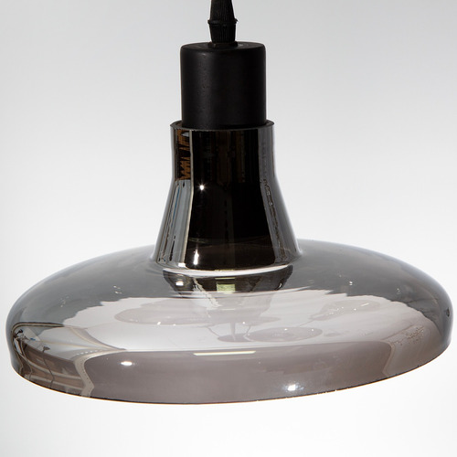 Lumimexico H9267-1 Lámpara Colgante Madera Ahumado Negro Gu10 11w 5 Luces