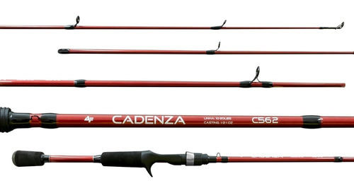 Vara Carretilha Albatroz Cadenza 1,60m 20lbs 2 Partes