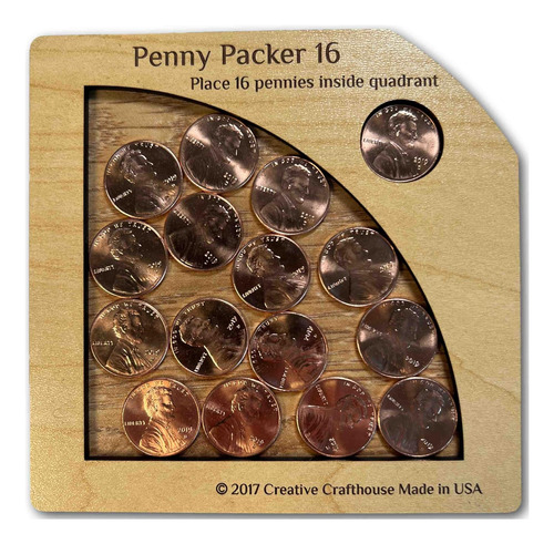 Puzzle Penny Packer 16 ¿puedes Colocar 16   De Menta P...