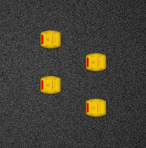 Imagen 2 de 9 de Reductores 2 Lineas Tope De Estacionamiento Lomo Burro