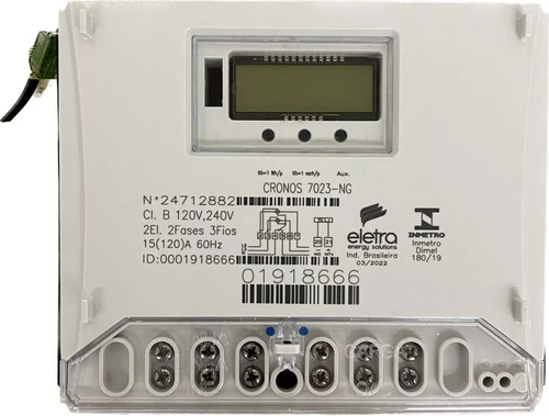 22 Unid. Medidor Energia Bifasico Com Neutro 110v/220v 100a
