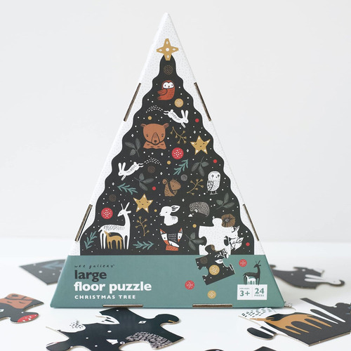 Rompecabezas Del Suelo Del Árbol De Navidad, Rompecabezas De