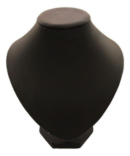 Exhibidor Collar Cuello Redondo Grande Cuerina Negro