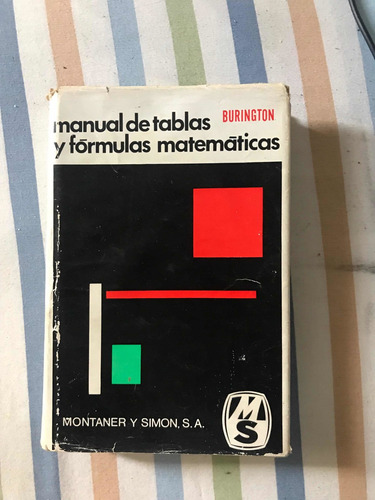 Libro Manual De Tablas Y Fórmulas Matemáticas