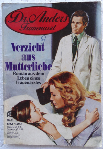 Dr. Anders Frauenarzt Nº 91 Verlag 1978 Em Alemão