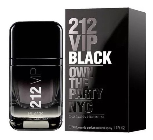Perfume Carolina Herrera 212 Vip Black Masc Edp 50ml+amostra