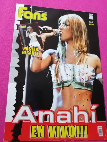 Revista Anahí En Vivo Poster Rbd Pop Fans