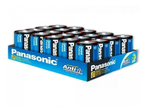 Pilha Panasonic Comum D Grande Caixa 20peças R20