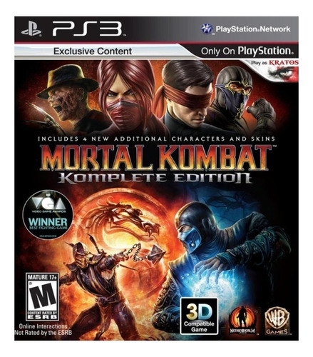 Imagen 1 de 4 de Mortal Kombat Komplete Edition Warner Bros. PS3  Digital