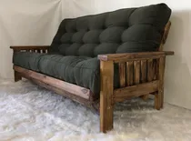 Comprar Futon Cama Sillon Nuevo 3 Cuerpos Colchon Gabardina Ecocuero