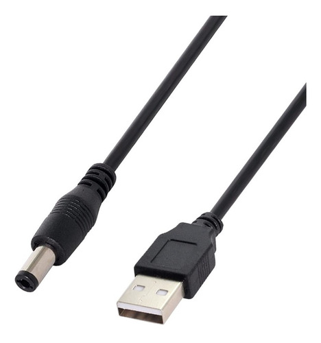 Cable Usb A Plug 5.5x2.1mm 5v 80cm X2 Unidades