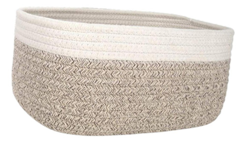 Cesta De Cuerda De Algodón Para Debajo Del 30cmx21cmx14cm