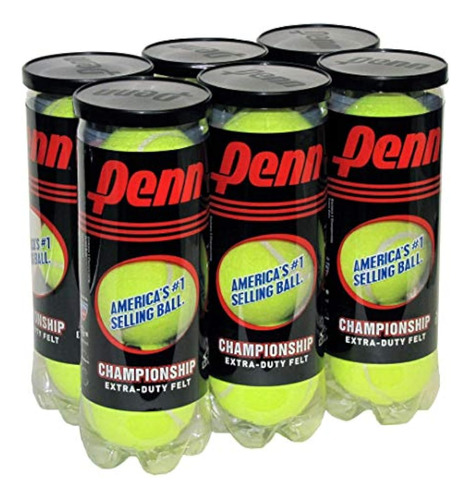 Penn Pelotas De Tenis Presurizadas  6 Latas,18 Bolas