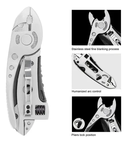 Llave Multiherramienta Alicates Multiusos Con 7 Herramientas