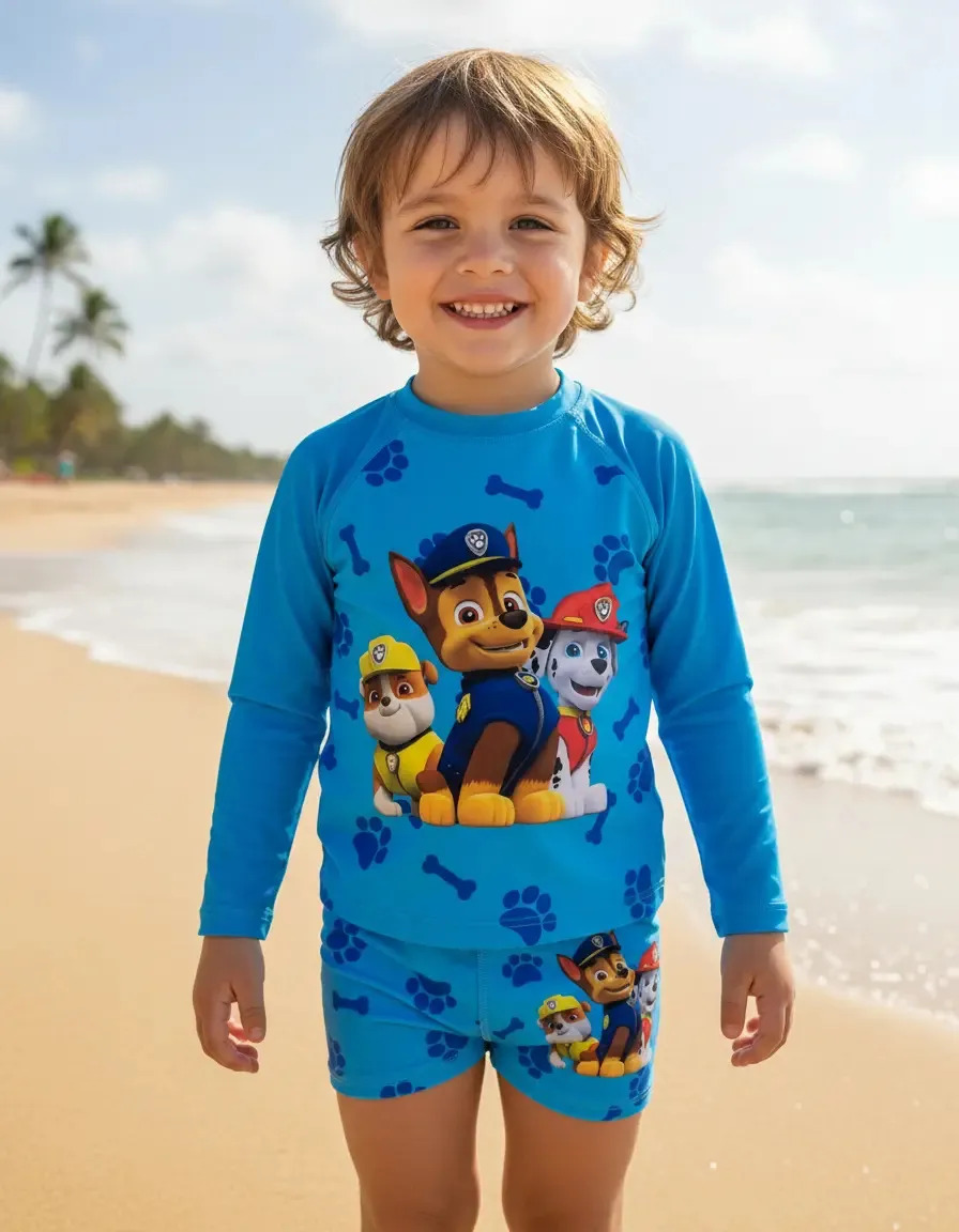 Blusa Infantil Proteção Solar Uv Sunga Menino Praia Piscina Cor Azul-aço Tamanho 10