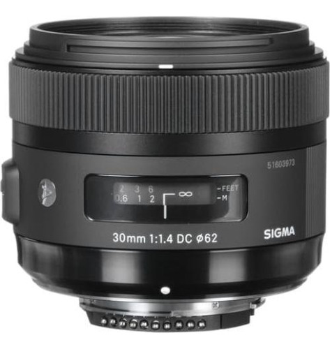 Lente Sigma 30mm F/1.4 Dc Hsm Art Para Nikon F + Accesorios