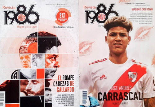 Revista 1986 River Para Leer N° 92 / 85 ( 2x1 )