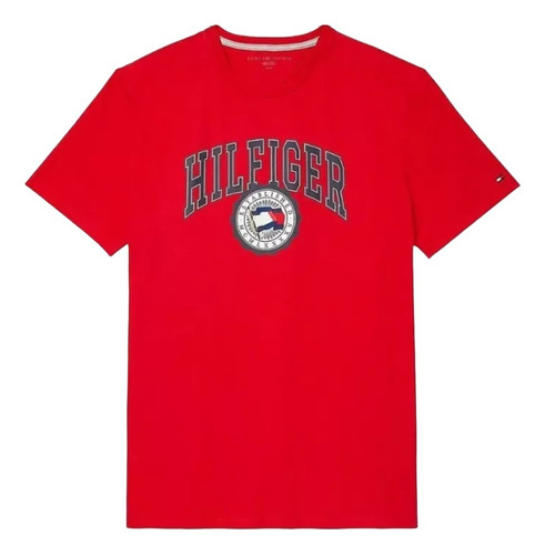 Remera Tommy Hilfiger - Core - Rojo  C/logo - Talle Xxl