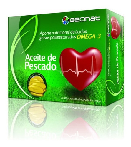 Suplemento Geonat Aceite De Pescado Omega 3 Origen Marino 60