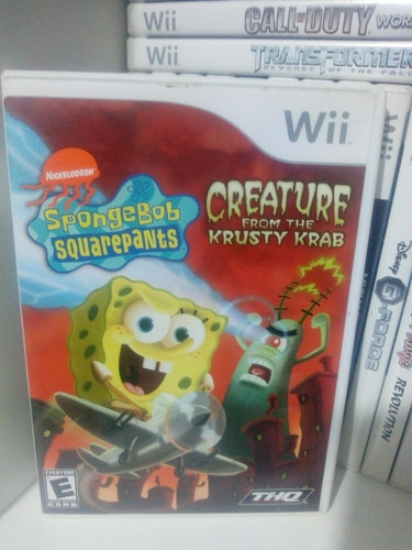 Juego Para Nintendo Wii Bob Esponja Squarepants Spongebob 