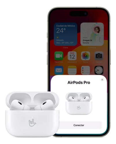 Airpods Pro 2da Gen Calidad Oem Magsafe Auriculares Blancos Blanco (Reacondicionado)