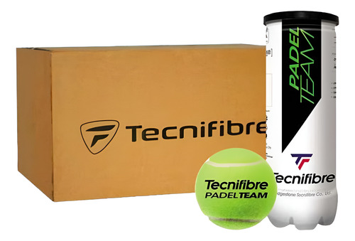 Pelotas De Pádel Team Tecnifibre Caja De 24 Botes 3 Por Bote