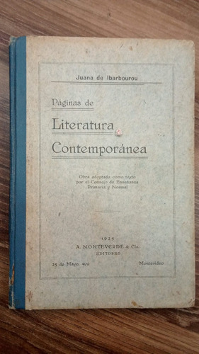 Páginas De Literatura Contemporánea - Juana De Ibarbourou