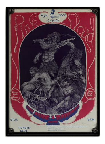 #717 - Cuadro Decorativo Vintage 30 X 40 - Pink Floyd Poster