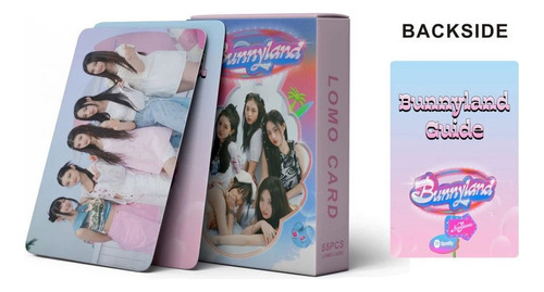 55 Photocards New Jeans - Bunnyland Lomo Cards
