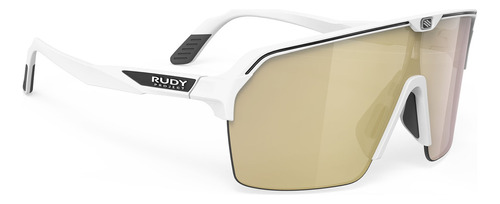 Gafas Ciclismo Rudyproject Spinshield Air White Matte Gold Lente Gris