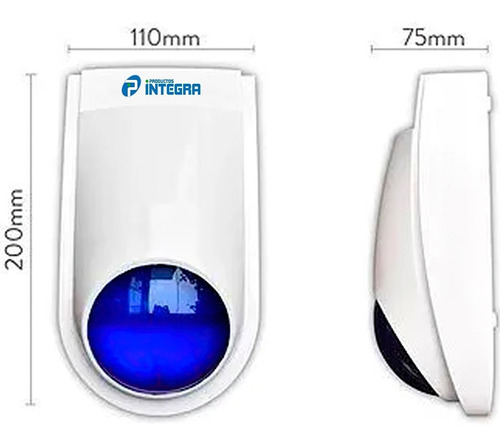 Sirena Exterior Luz Estroboscópica Tamper Antidesarme Stex20