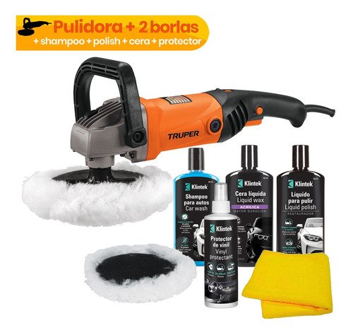 Pulidora Automotriz Profesional Con Accesorios Pulir Auto