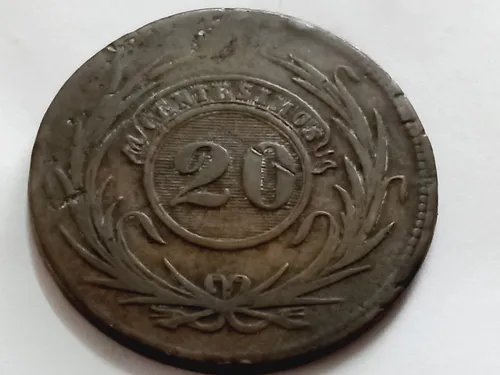 Cobre Clásico 20centesimos 1844 (Usado)