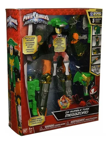 Power Rangers Ninja Steel Dx Rumble Tusk Megazord Figura De