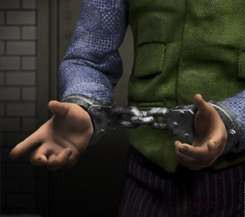 The Dark Knight Joker Interrogation Deluxe Beast Kingdom