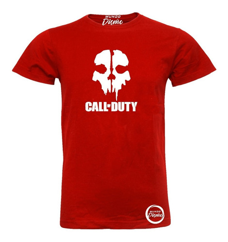 Polera De Hombre Manga Corta Call Of Duty Ghosts