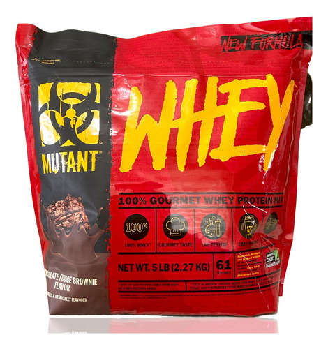 Mutant Whey 5 Lbs Sabor Fudge Brownie Mutant.