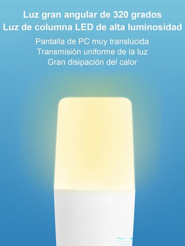 Bombilla Led Blanca Cálida De 7w, 3000k, Casquillo E27 Blanco Cálido