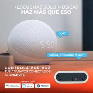 Enchufe Inteligente 2 Puertos Usb-a, Multivoltaje Wifi Alexa